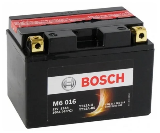 Аккумулятор Bosch 0092M60160 AGM M6 12V 11AH 160A, Bosch